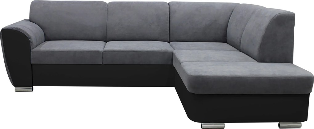 XXXLutz ROHOVÁ SEDAČKA, textil, sivá, čierna MID.YOU - Sedačky - 001574004004