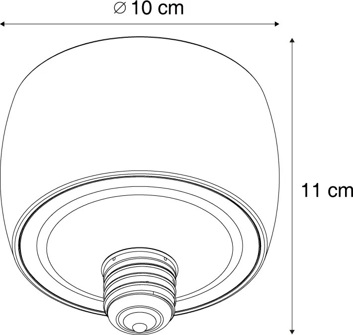 Dekoratívna LED žiarovka E27 čierna 6W 370 lm 3000K