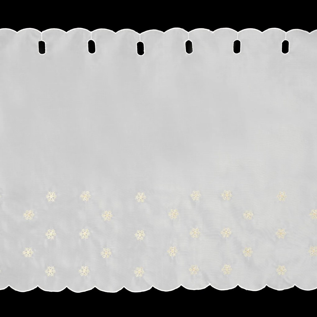 KRÁTKA ZÁCLONA NA PÚTKACH XMAS20 150X70 CM VZOROVANÁ