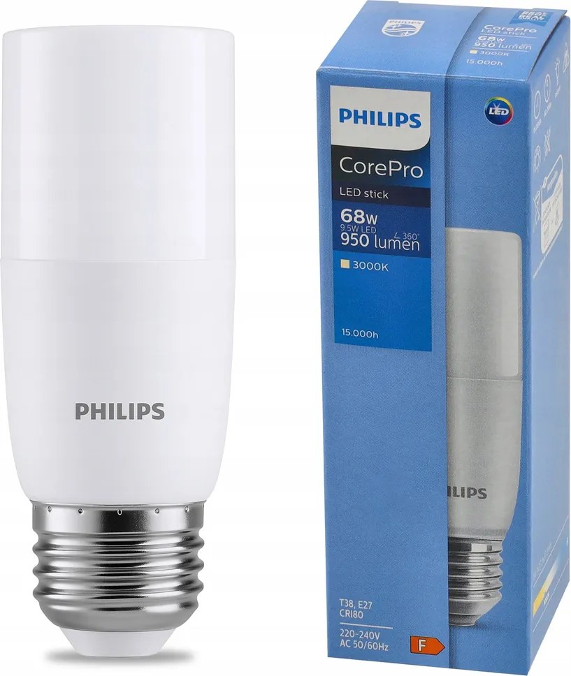 LED žiarovka E27 T38 9,5W 950lm CorePro 3000K