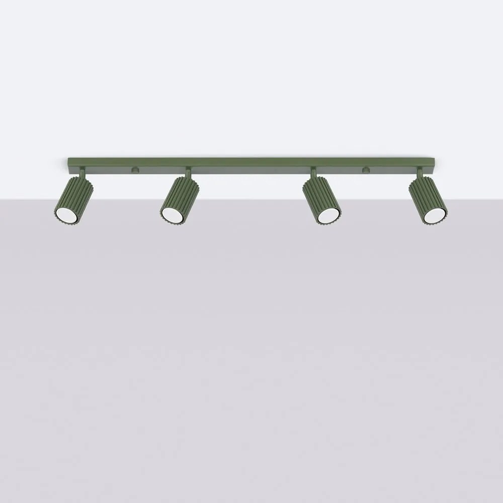 Zelené bodové svietidlo 6,5x81 cm Gleam – Sollux
