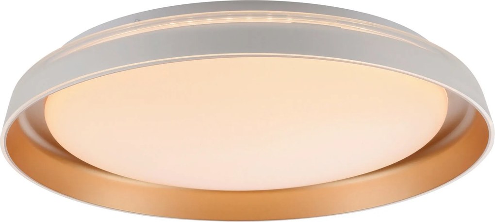 XXXLutz STROPNÉ LED SVIETIDLO, 43/43/8,5 cm - Interiérové svietidlá - 006930080301