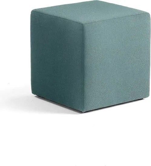 Taburet CASUAL, 500x500 mm, látka CURA, tyrkysová