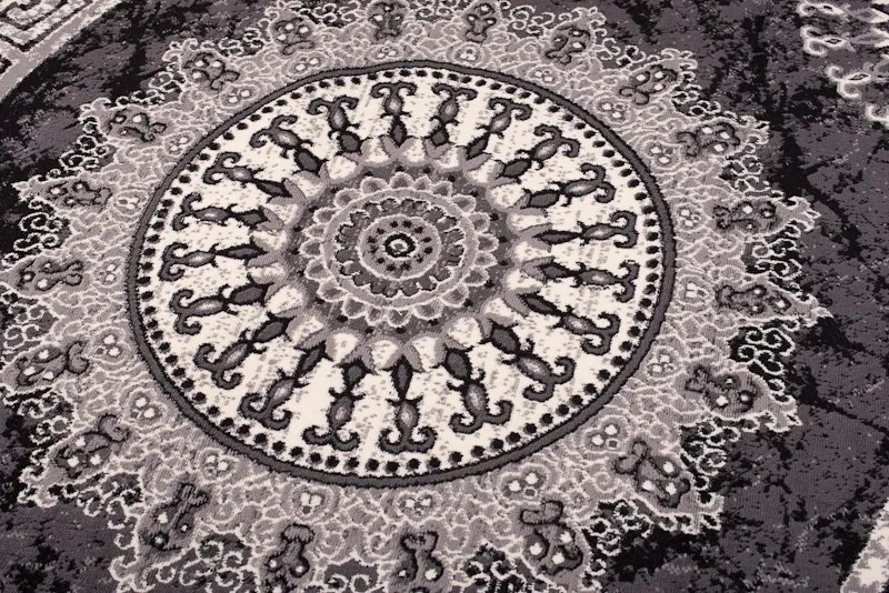 TA Koberec K870A DARK GRAY CHEAP PP CRM Sivý (tmavý) Obdĺžnikový Rozmer: 60x100 cm