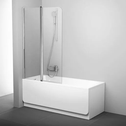 Ravak Chrome vanová zástěna 150x100 cm bright alu 7qla0c00z1 CVS2100TCRL