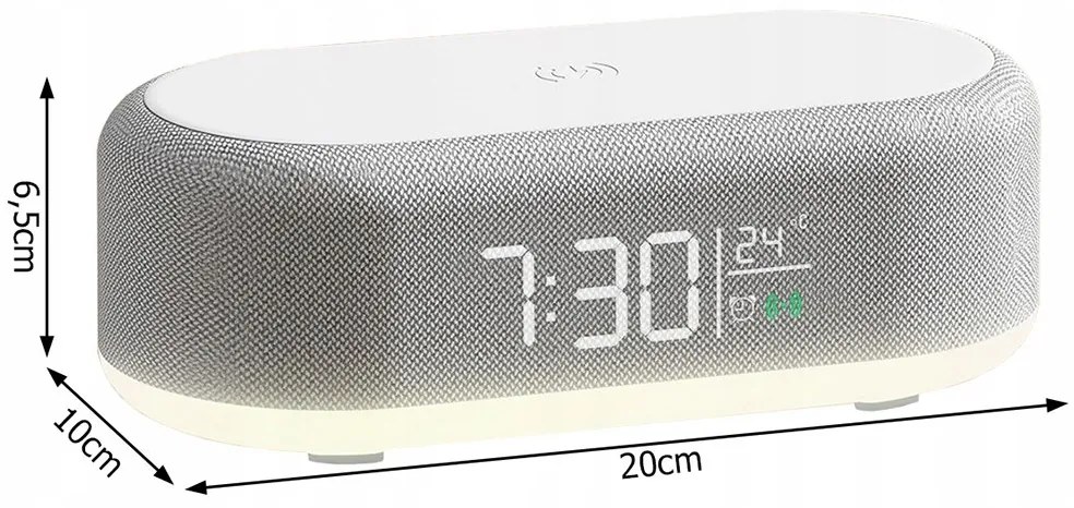 Verk 27277 Multifunkčné hodiny s bezdrôtovou nabíjačkou 2 v 1
