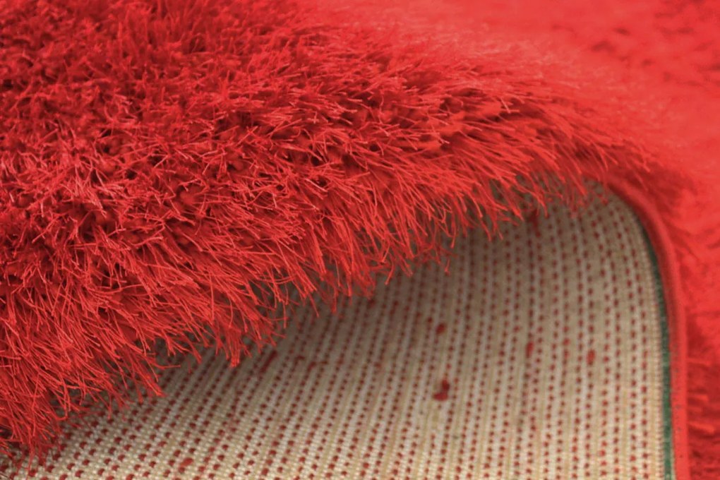 Koberec Seven Soft 7901 RED – červený shaggy obdĺžnik Rozmer: 200x300 cm