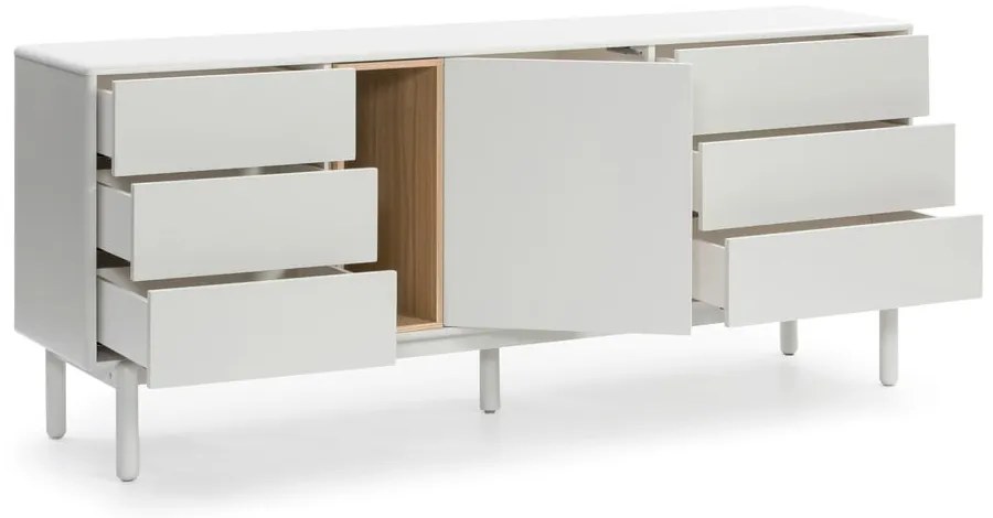 Krémovobiela komoda 180x76x40 cm Corvo – Teulat