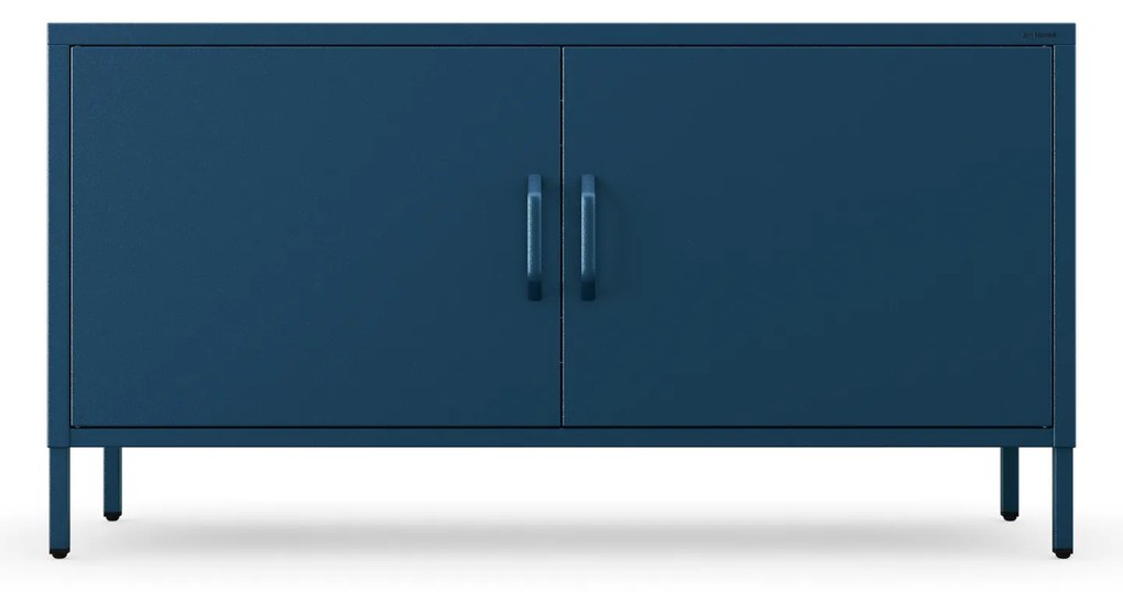TV skrinka kovová na nožičkách tmavomodrá, 1150x595x400 mm: ROSA Modern