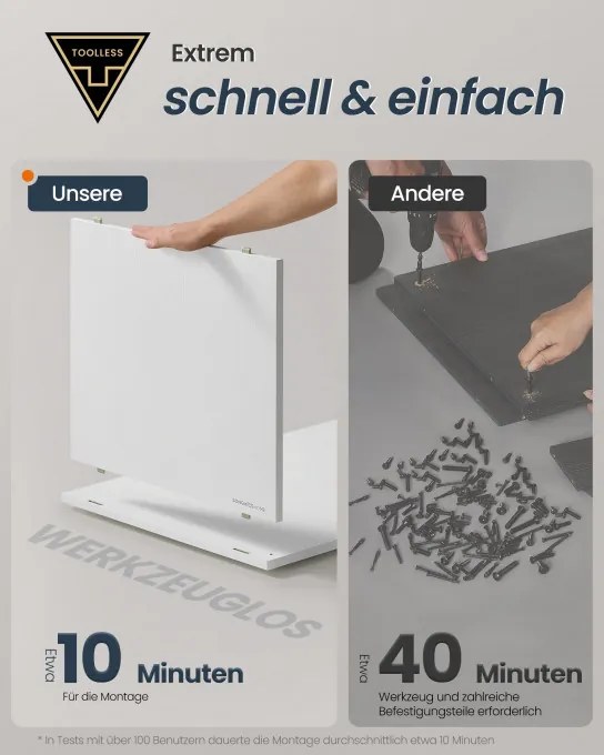 Úložná polica so 4 stohovateľnými boxami LBC196W01