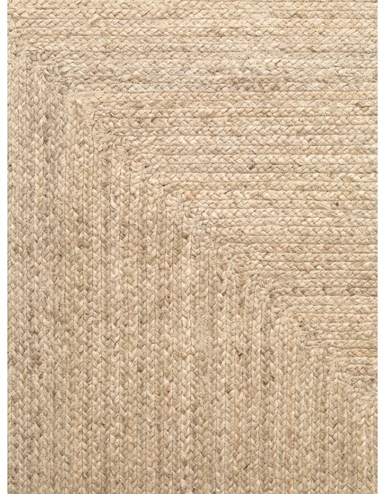 Obojstranný/ručne tkaný jutový koberec v svetlo prírodnej farbe 60x90 cm Juno – Hanse Home