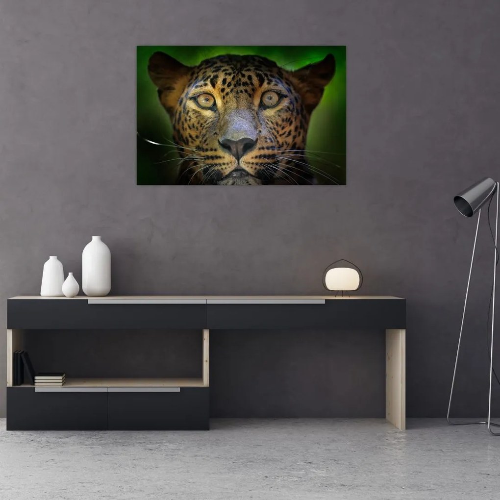 Obraz - Portrét leoparda, Sri Lanka (90x60 cm)