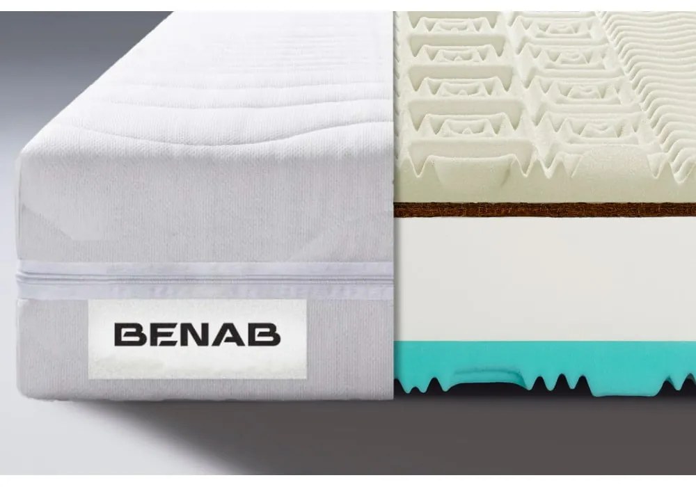 Tvrdý/stredne tvrdý penový obojstranný matrac 180x200 cm Visco Touch – BENAB