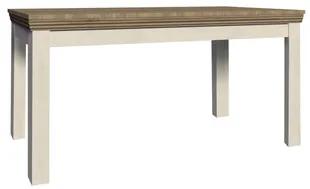 Rozkladací jedálenský stôl Royal ST 160 cm Biela/dub