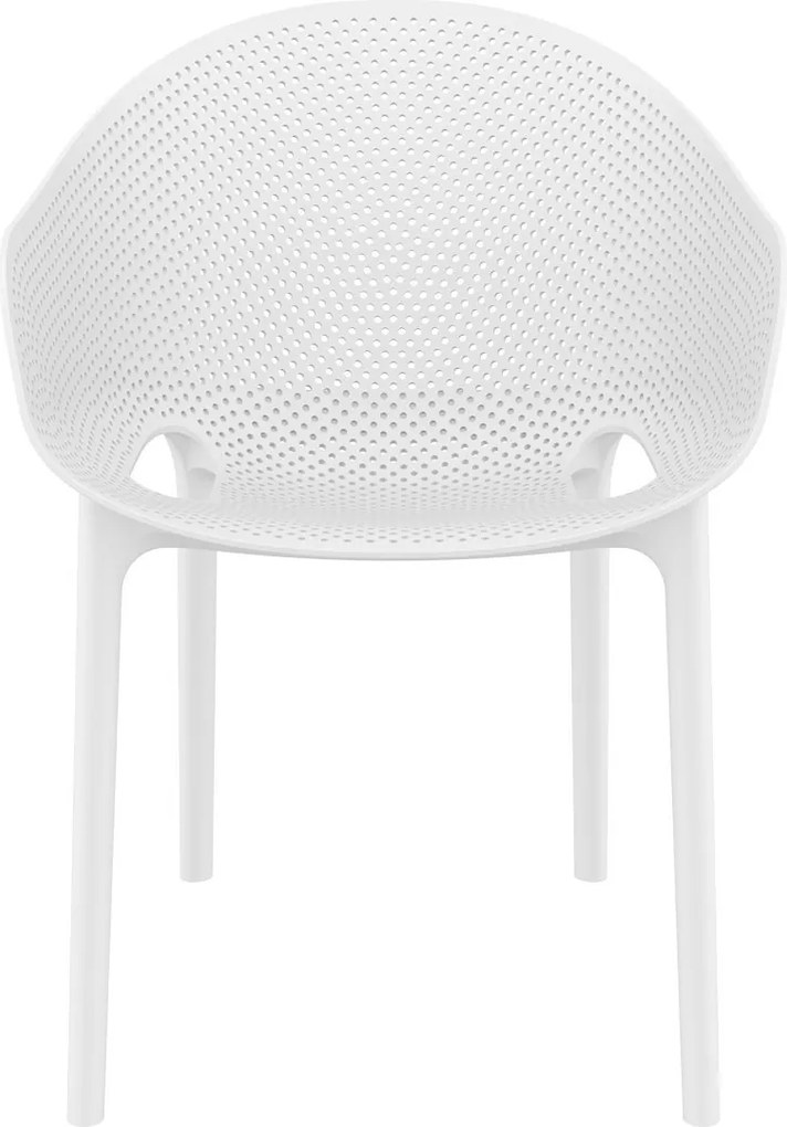 SKY PRO záhradná stolička white