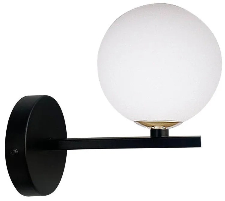 Čierne nástenné svietidlo Kama - Candellux Lighting