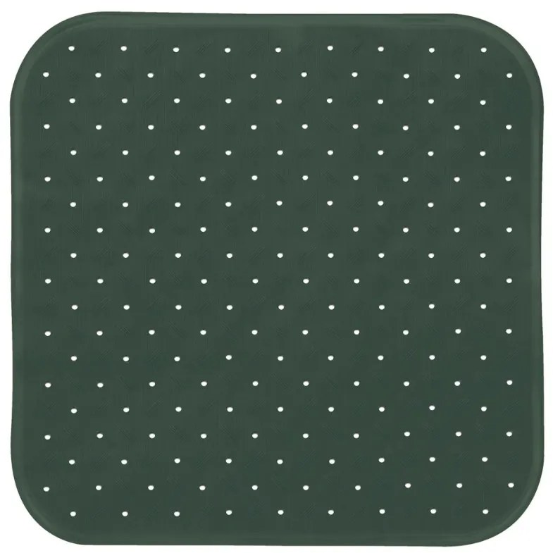 Spirella Protišmyková podložka do sprchy CLASS Premium, tmavozelená, 54 x 54 cm