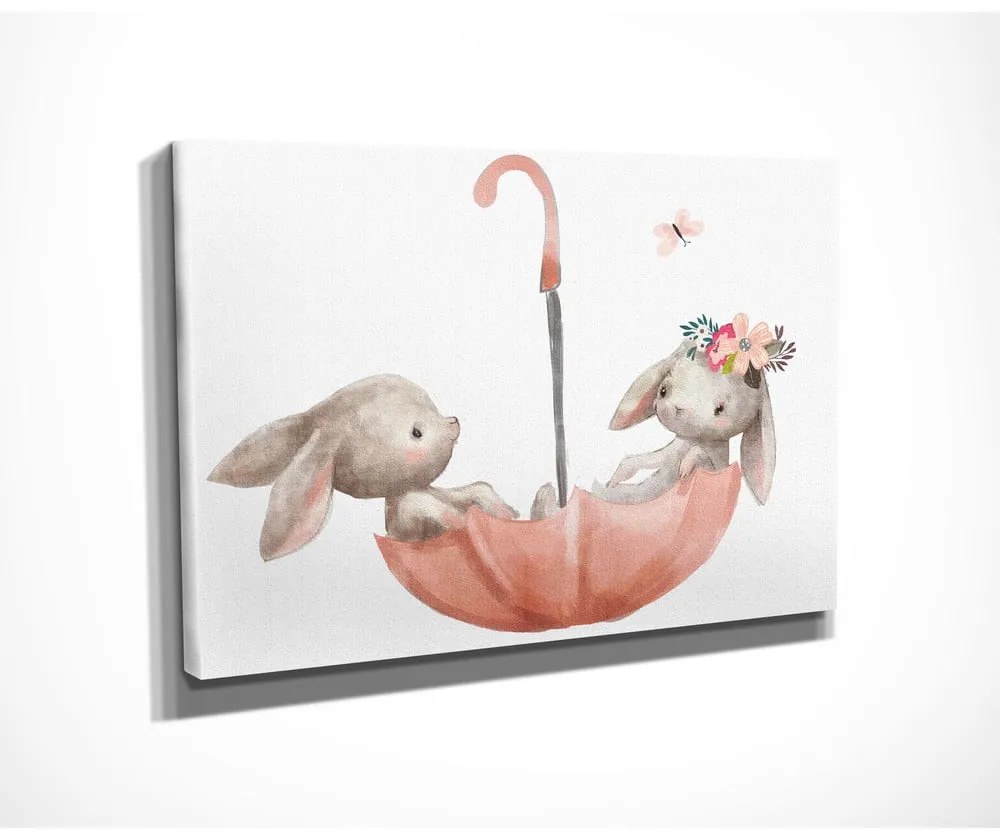 Detský obrázok 40x30 cm Bunnies – Wallity