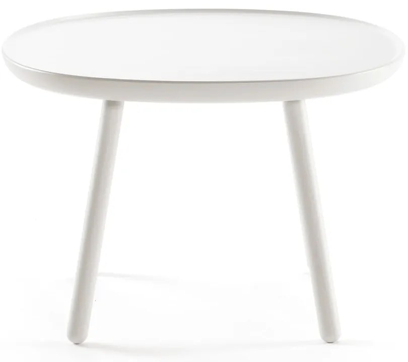 Biely stolík z masívu EMKO Naïve, ø 64 cm