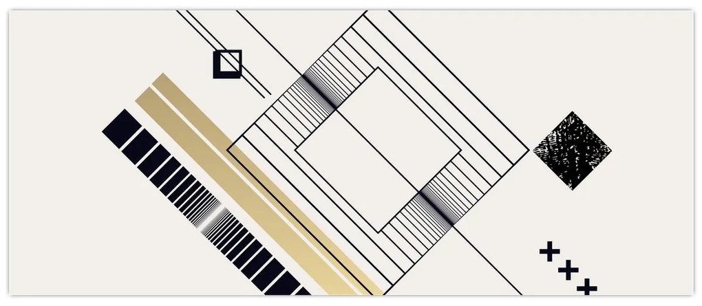 Obraz - Geometrické tvary N⁰6 (120x50 cm)