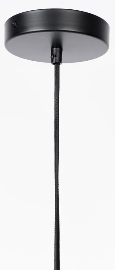 Čierno-biele stmievateľné závesné svietidlo so skleneným tienidlom ø 28 cm Monica – White Label