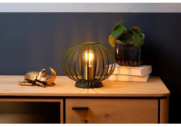 Lucide 78574/25/33 - Stolná lampa MANUELA 1xE27/40W/230V zelená