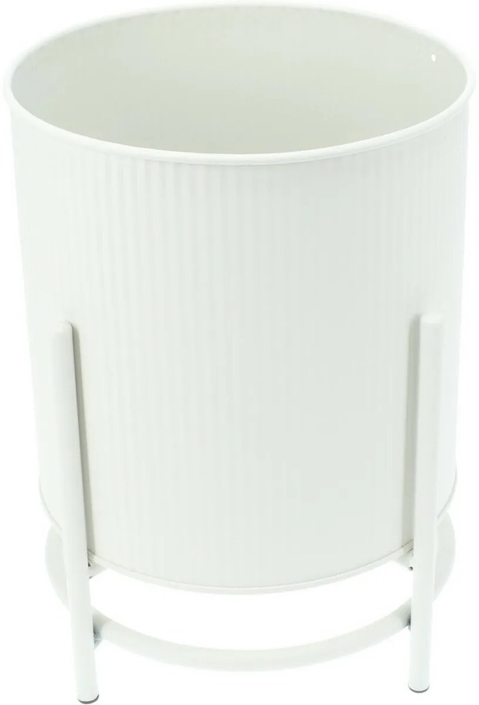 Súprava kovových stojanov na kvety Celano biela, 2 ks