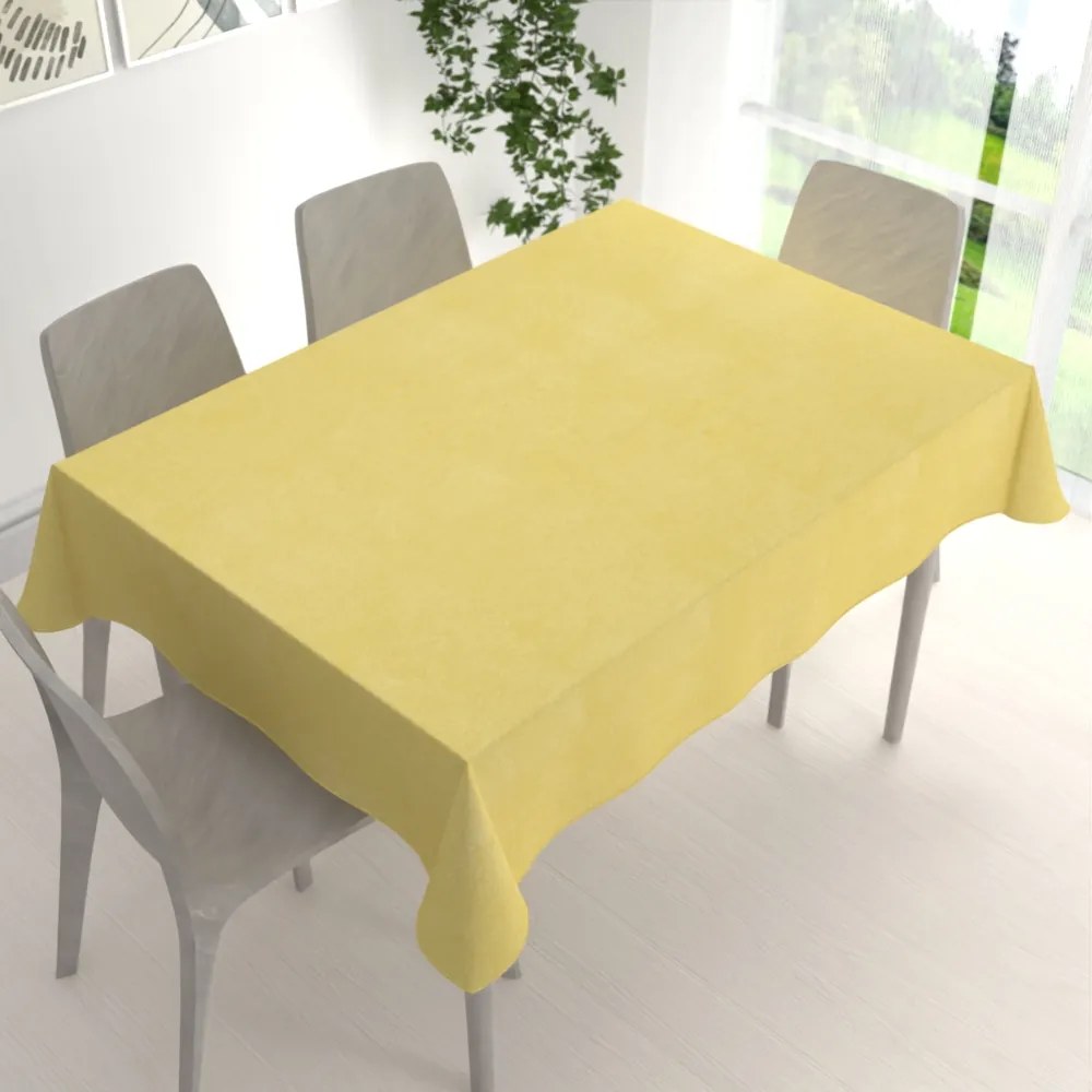 Biante Dekoračný obdĺžnikový obrus BKW-209 Žltozelený žíhaný 130x160 cm