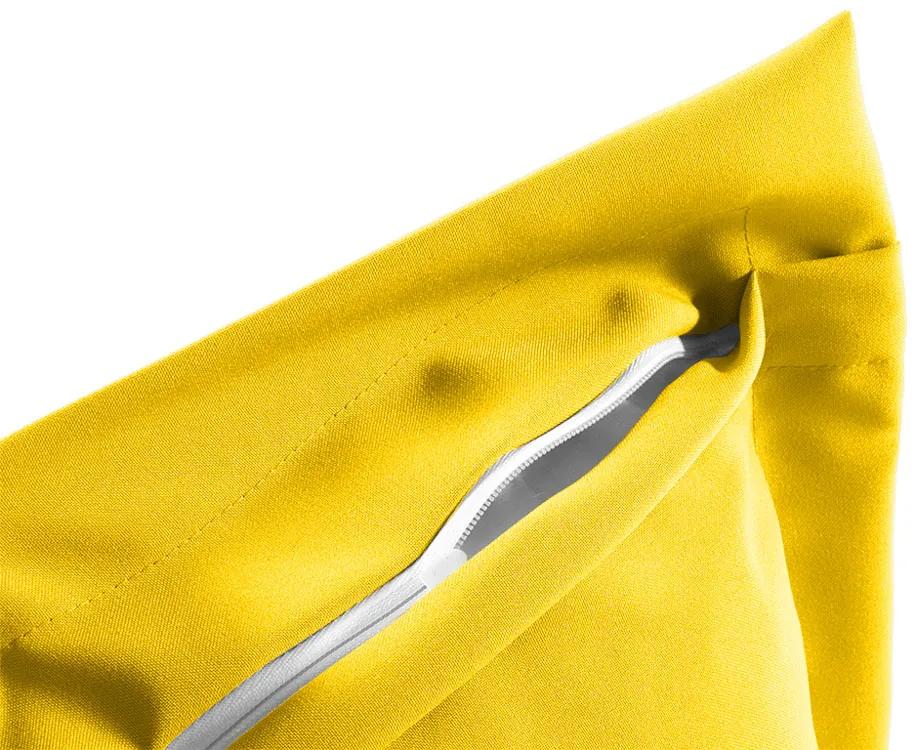Biante Dekoračná obliečka na vankúš s lemom Rongo RG-029 Sýto žltá 35 x 45 cm