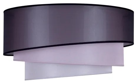 Duolla - Stropné svietidlo TRIO 1xE27/15W/230V pr. 45 cm čierna/ružová/strieborná