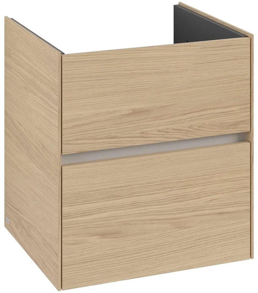 VILLEROY &amp; BOCH Collaro závesná skrinka pod umývadlo, 2 zásuvky, 561 x 480 x 610 mm, Nordic Oak, C14200VJ