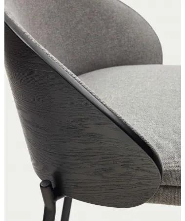 EAMY GREY pultová stolička Sivá - čierna