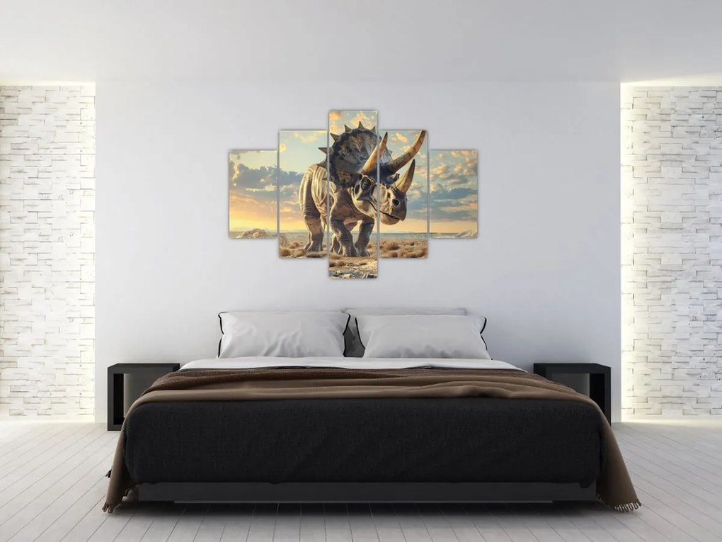 Obraz - Triceratops (150x105 cm)