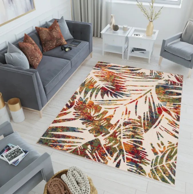Koberec na terasu s krásnym farebným motívom Šírka: 80 cm | Dĺžka: 200 cm