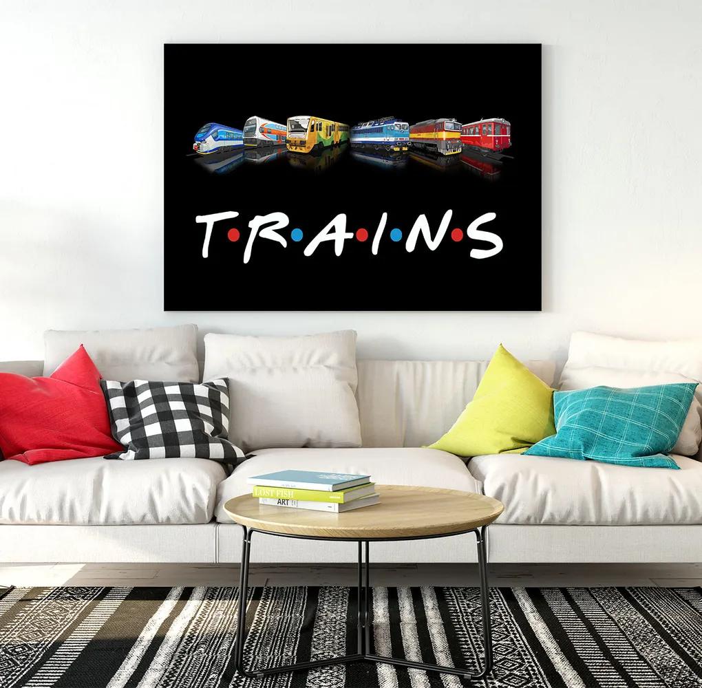 Obraz Trains (Rozmer obrazu: 120x80)
