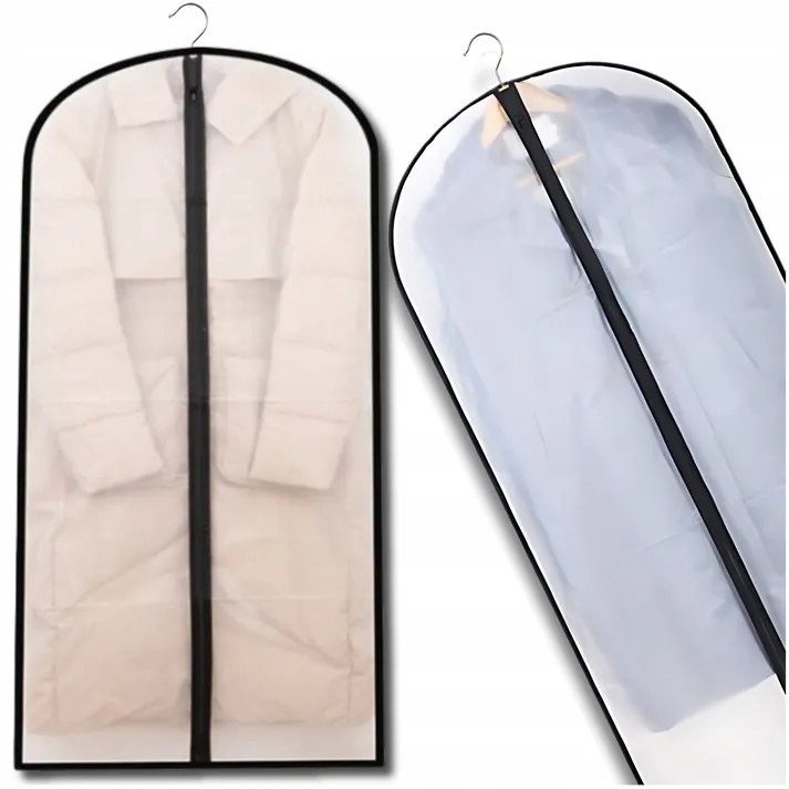 Arte Regal Látkový ochranný obal na oblečenie, biely WHITE KIPIT, 60 x 137 cm