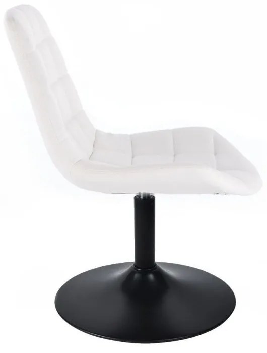 LuxuryForm DESIGN Stolička PARIS na čiernom tanieri - biela