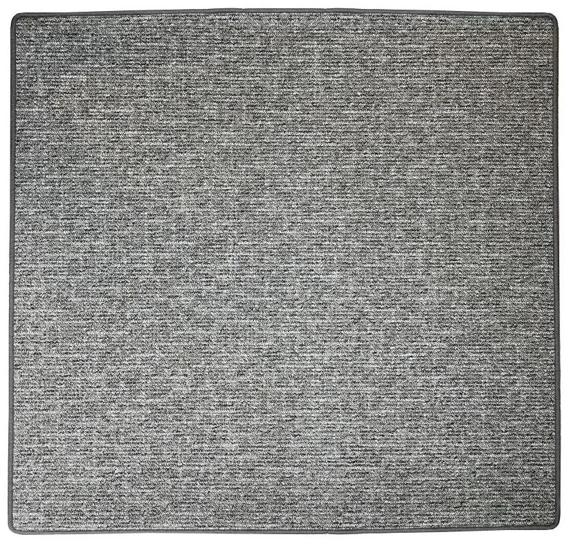 Vopi koberce Kusový koberec Alassio hnedý štvorec - 100x100 cm