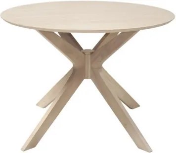 DUNCAN jedálenský okrúhly stôl Hnedá