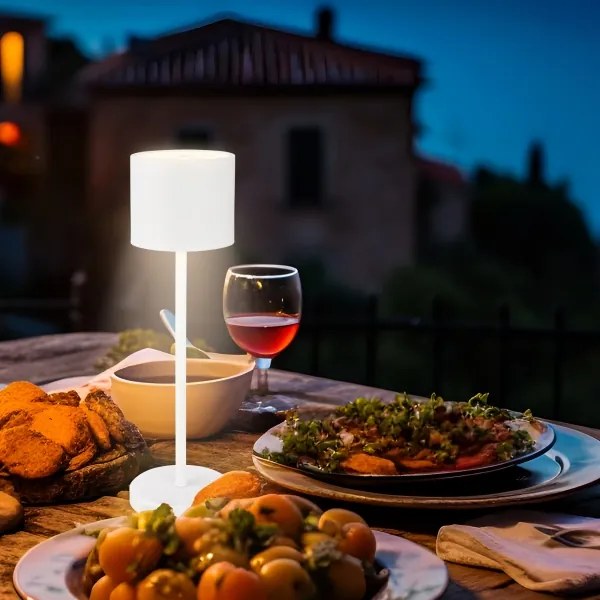 Briloner 7521016 - LED stmievateľná stolová lampa SIGO 2,5W/5V IP44 2600 mAh biela