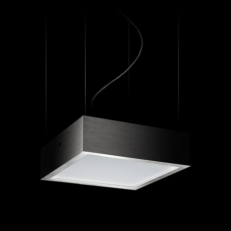 RENDL R13709 STRUCTURAL LED závesné svietidlo, hranaté technické česaný hliník