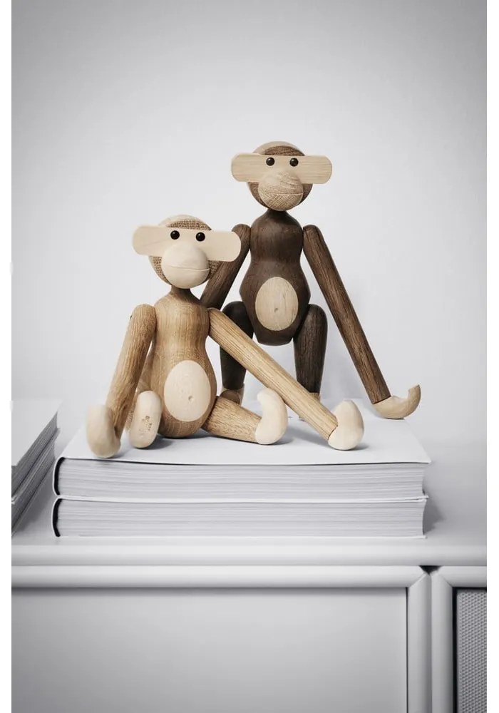 Soška z masívneho dreva Kay Bojesen Denmark Monkey Solid