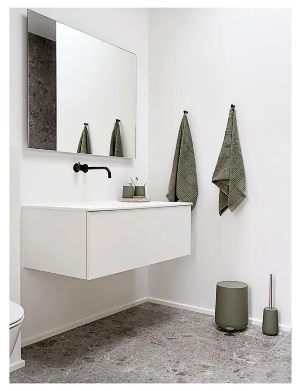 Zelená porcelánová WC kefa Nova - Zone