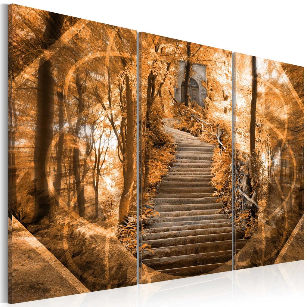 Artgeist Obraz - Stairway to heaven Veľkosť: 120x80, Verzia: Na talianskom plátne