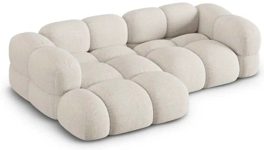 Béžová rohová pohovka (ľavý roh/s leňoškou) Loretto – Cosmopolitan Design