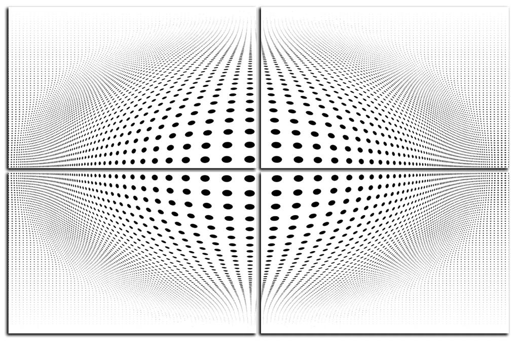 Obraz na plátne - Abstraktná geometrická sfera 1218D (90x60 cm)
