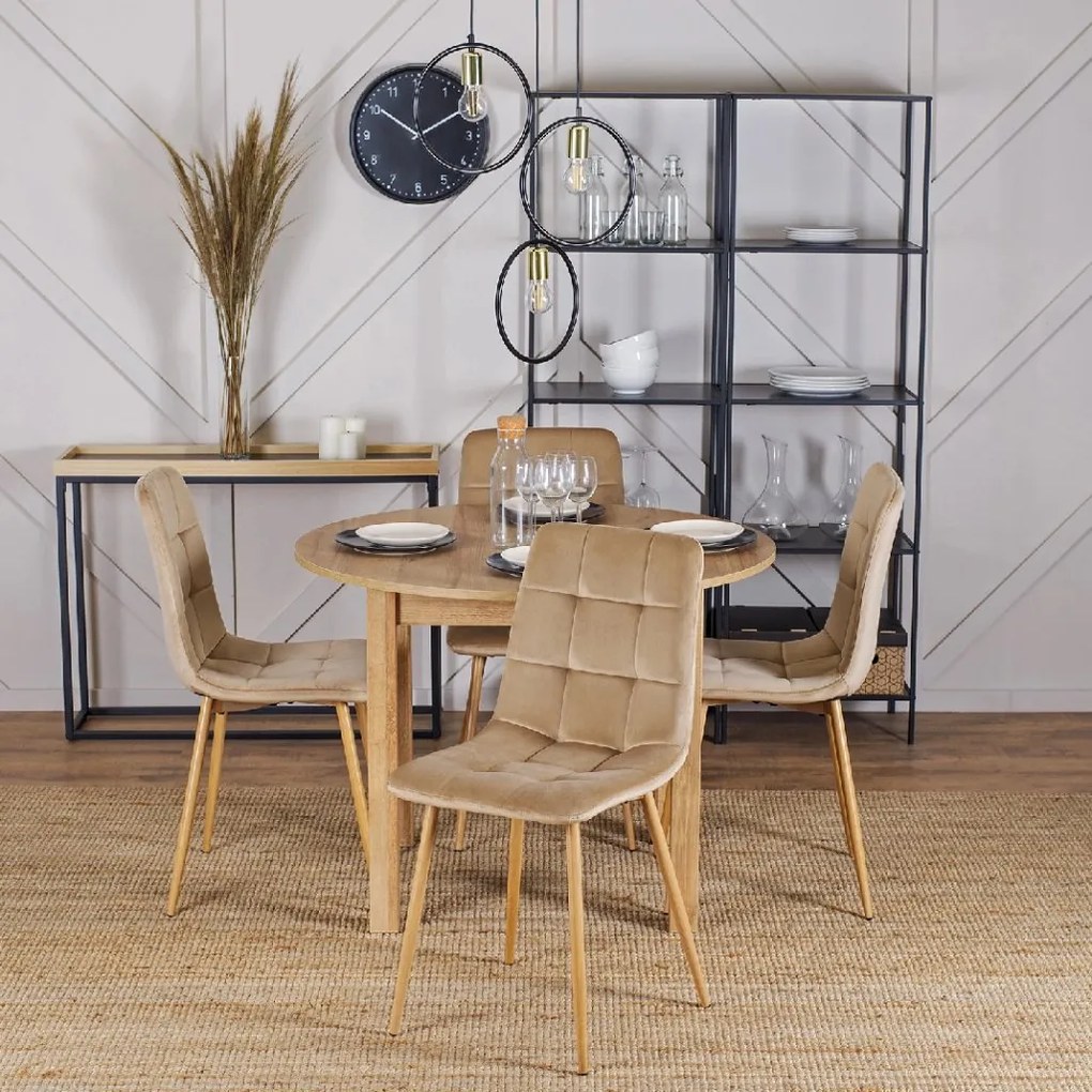 PROXIMA.store - Čalúnená jedálenská stolička FREDY FARBA: sivá, FARBA NÔH: buk