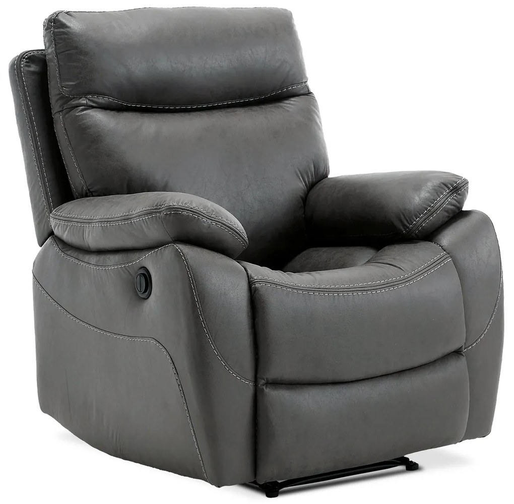 Relax kreslo s elektrickým polohovanim MULLEN GREY