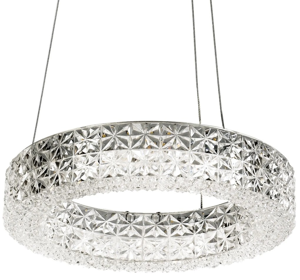 Toolight Toolight, LED závesné osvetlenie 28cm, 12W, 4000K, MS003-CP, chrómová, OSW-09613
