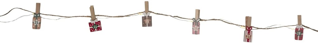 STAR TRADING Adventný kalendár / Svetelná reťaz Clippy Advent 240 cm